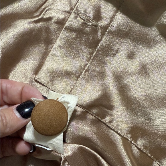 FOSSIL large 100% lamb leather button up jacket bohemian casual coat preloved - Picture 11 of 16